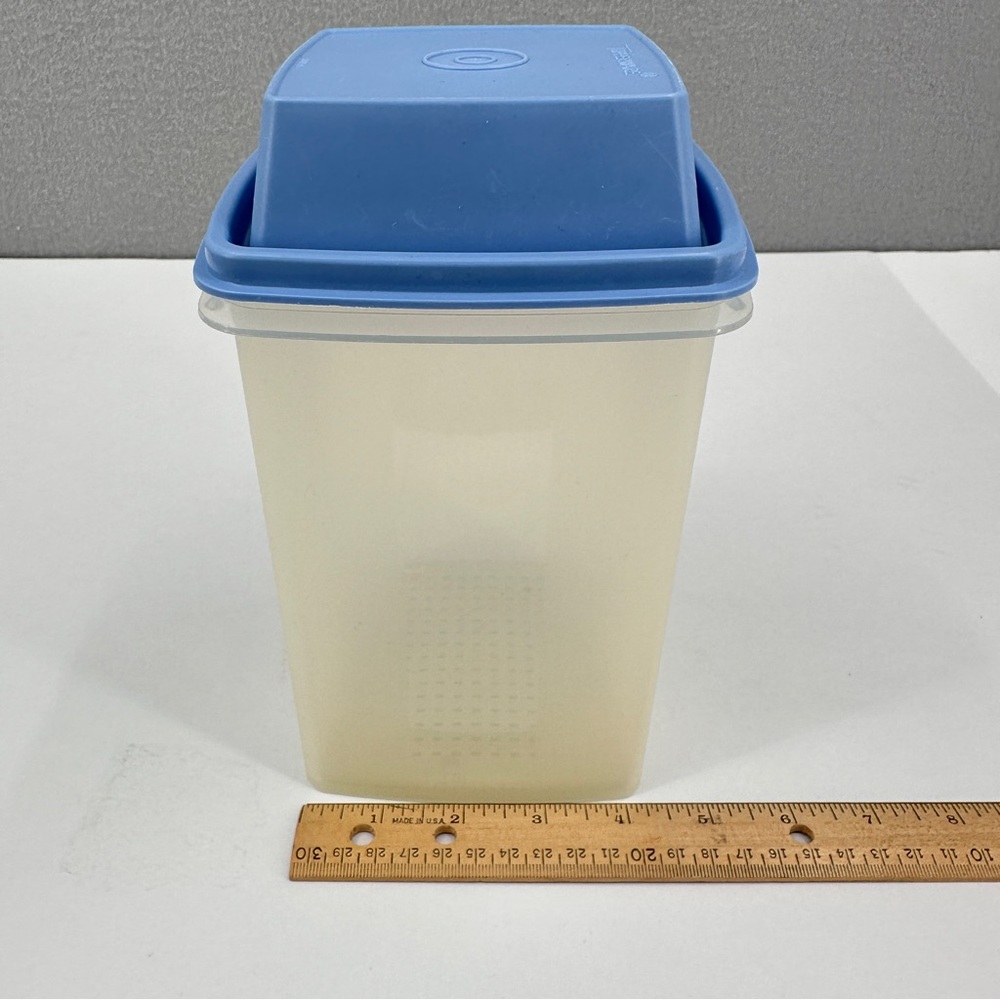 Vintage Tupperware 3 Pc Pickle Keeper Blue Lid 1560-3 1562-4 1561-6 Pick-a-Deli - Picture 12 of 13